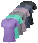 Kinglaman Women's 6-PACK Dry Fit Workout Athletic Yoga Tee T-shirt Short Sleeve New. Price: $53.51.