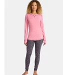 2-PIECE Climateright Cuddl Duds Women Xxl Base Layer Top Legging Set Pink Plaid New. Price: $22.72.