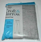Croft & Barrow Men's Thermal Pant Reinforced Seams - Cotton Blend Grey Xxl New. Price: $15.26.