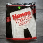 Vintage Hanes Thermal Bottom Mens Size Large 38 40 White 1987 Nos 50 Blend New. Price: $17.49.
