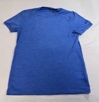 Icebreaker Shirt Men Medium Blue Cool-lite Merino Wool Crew Neck Base Layer Pre-owned. Price: $25.00.