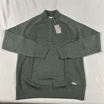 Kjus Golf Pullover Kulum Half Zip Large Dark Olive Wool Polyamide Msrp $279 New. Price: $106.64.