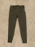 Baleaf Women's Fleece Lined Leggings High Waist Thermal Winter Yoga Pants Green Pre-owned. Price: $18.00.