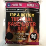 Polar Extreme Thermal Base Women's Layer Extra Large Black Top And Bottom Set Xl New. Price: $25.97.