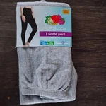 Fruit Of Loom Waffle Pant Heat Retention Women's Size Large (12-14) Gray New. Price: $15.00.