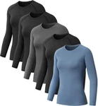 Nebukinex 5 Pack Women's Compression Shirt Long Sleeve Workout Tops Athletic ... New. Price: $49.27.