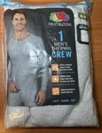 Fruit Of Loom 1 Men Tag Free Long Sleeve Thermal Light Grey Crew Xl New. Price: $8.97.