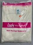 Vintage 90S Women Thermal Shirt Size 2XL Long Sleeve Knit White Lady Manhattan New. Price: $21.53.
