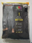 Mens Fruit Loom Thermal Bottom Medium 32-34 Black Soft Warm Dry Spandex New. Price: $10.00.