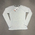 Smartwool Intraknit Thermal Crew Shirt Women Small Blue Merino Base Layer New. Price: $59.95.