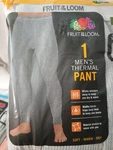 Fruit Of Loom Thermal Pants Men's Size Xl Underwear Waffle Gray 40-42, 1 New. Price: $10.99.