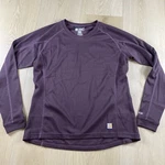 Women's Carhartt Force Midweight Waffle Base Layer Shirt Burgundy 12-14 Winter Pre-owned. Price: $30.00.