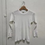 Je Morgan Vintage Thermal Waffle Weave Women Long Sleeve Shirt Small White Usa Pre-owned. Price: $30.00.
