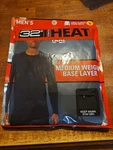32 Degrees Heat Long Sleeve Crew Neck Base Layer Black Size New. Price: $8.90.