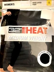 32 Degree's Heat Medium Weight Base Layer Pant Black Size Small New. Price: $11.88.