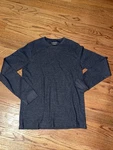 G.h. Bass Men Waffle Knit Thermal Shirt Large Black Long Sleeve Crewneck Euc Pre-owned. Price: $20.00.