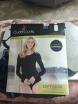 New Cuddl Duds Soft Comfort Dark Teal Bodysuit With Snap Closure Xl. Price: $21.99.