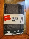 Hanes Originals Thermal Pant Tagless Xxl Black Comfort Elastic Functional Fly New. Price: $14.99.
