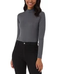 Degrees E3228 Women's Mock-neck Long-sleeve Bodysuit Ht Charcoal Small New. Price: $19.20.