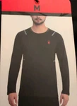 Spyder Active Stretch Top Mens Medium Black Long Sleeve Base Layer Athletic Nwt New. Price: $27.00.