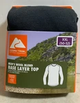 Ozark Trail Men's Top Base Layer New Size 2XL Xxl 50 52 Wool Blend Thermal Black. Price: $17.99.