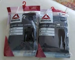 Reebok Women Base Layer Performance Long Sleeve Crew & Pant - Dk Gray Sz New. Price: $21.89.