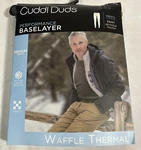 Cuddle Duds Men Baselayer Pants Waffle Thermal Bottoms Gray Size Xl New. Price: $21.84.