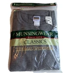 Vintage Munsingwear Men's Thermal Crewneck Shirt Size Large Charcoal 1998 New. Price: $19.88.