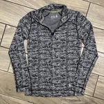 Smartwool Base Laryer Small W's 1/4 Zip Pullover Merino Black Heather Print Pre-owned. Price: $44.99.