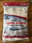 Indera Men S Long John Thermal Underwear Xl (42-44) White Pant New. Price: $12.58.