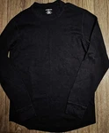 Mens Croft & Barrow Long Sleeve Black Crewneck Thermal Shirt Size Large Pre-owned. Price: $17.99.