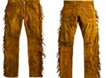 Men Native American Western Buckskin Ragged Leather Hippie Pants Mountain Man New. Price: $139.98.
