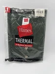 Hanes Men Thermal 3-BUTTON Henley Large Nos Y2K Green New. Price: $19.99.