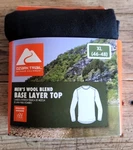Ozark Trail Wool Blend Base Layer Shirt Mens Size Xl Black Outdoor Nwt New. Price: $12.99.
