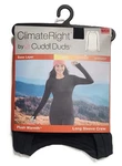 Climateright By Cuddl Duds Women Plush Warmth Base Layer Crew Top - Size New. Price: $8.25.