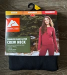 Ozark Trail Seamless Base Layer Crew Neck Long Sleeve Black Upf 50 Womens Large New. Price: $9.99.