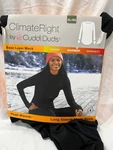 Climate Right Cuddl Duds Women Plush Warmth Mock Neck Crew Top Black Many Sizes New. Price: $14.98.