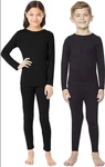 32 Degrees Heat Kids Piece Large Crew Shirt And Legging Baselayer Set - Black New. Price: $14.95.