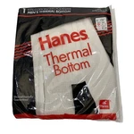 Vintage Hanes Thermal Bottom Men's Sz (34-36) White 1992 New Bag. Price: $29.99.