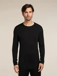 Icebreaker Men's Merino 260 Tech Long Sleeve Crewe Thermal Top Small Black New. Price: $80.00.