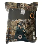 Mossy Oak Men's Xl Thermal 2-PC Set Microfiber Fleece Top & Bottom Black New. Price: $23.99.